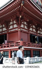 Tokyo City,Japan-12/20/2019:One of the famous tourist destinations in Tokyo, Japan. Sensō-ji is an ancient Buddhist temple located in Asakusa, Tokyo, Japan. This is the oldest temple in Tokyo, Japan.