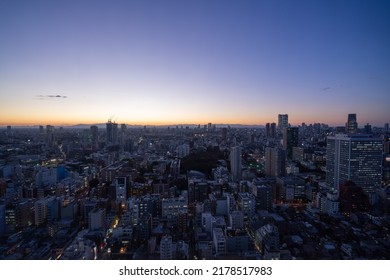 Tokyo Cityscape At Magic Hour.