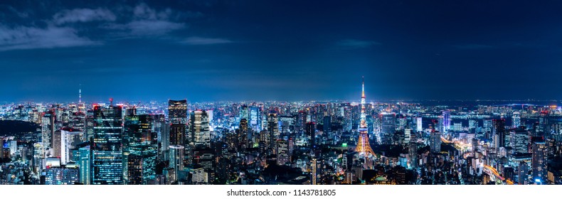 Tokyo cityscape. Panorama view. - Powered by Shutterstock