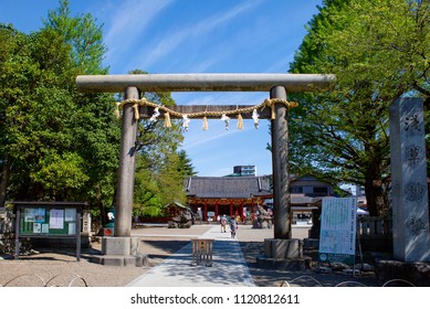 Tokyo, Japan, 04/20/2017, Asakusa Kannon Temple. The Sanctuary Of Asakusa Jinja Shrine. The Temple Of Asakusa Jinja Was Built In 1649.