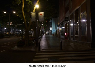 Tokyo, Japan, 05 08 2017 : Night View Of Omotesando Street