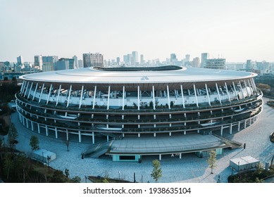 TOKYO, JAPAN - 17 March 2021：National Stadium