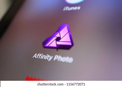 TOKYO, JAPAN. 2018 Aug 15th. Close Up The Display And Icon Of Affinity Photo.