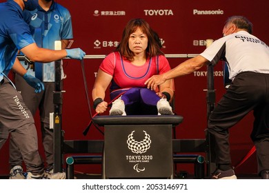 Tokyo, Japan. 2021 August 28th. Para Powerlifting Women's Up To 61 Kg.  Ya-Hsuan Lin - Chinese Taipei (TPE)