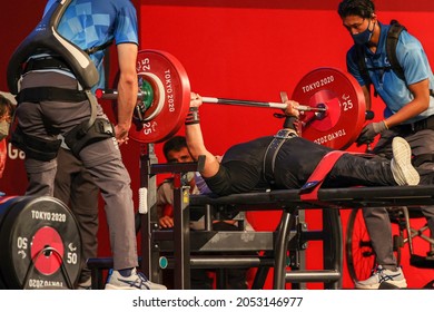 Tokyo, Japan. 2021 August 28th. Para Powerlifting Women's Up To 61 Kg. Alhasan Fatema - Syria (SYR)