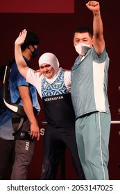 Tokyo, Japan. 2021 August 28th. Para Powerlifting Women's Up To 61 Kg. Kuzieva Ruza Uzbekistan (UZB). Silver Medalist