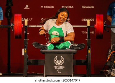 Tokyo, Japan. 2021 August 28th. Para Powerlifting Women's Up To 61 Kg. Ejike Lucy Nigeria (NGR). Bronze Medalist