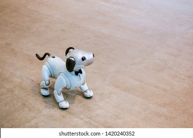 TOKYO, JAPAN - APR 14, 2019 : Aibo Robotic pets designed and manufactured by Sony Pet robot Technology lifestyle - Shutterstock ID 1420240352