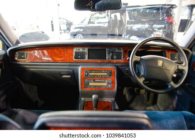 Tokyo, Japan - April 2, 2015 : Inside A Toyota Century In Toyota Mega Web Showroom On Odaiba Island