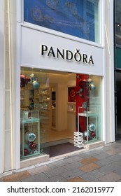 TOKYO, JAPAN - DECEMBER 1, 2016: Pandora jewelry store in Ginza district of Tokyo, Japan. Ginza is a legendary shopping area in Chuo Ward of Tokyo.