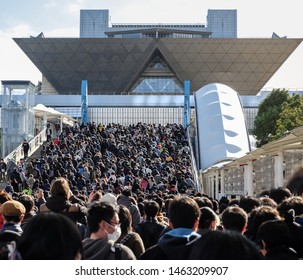 Tokyo, Japan - December 2017: Tokyo Big Sight During Comic Market (Comiket)