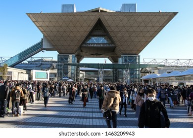 Tokyo, Japan - December 2017: Tokyo Big Sight During Comic Market (Comiket)