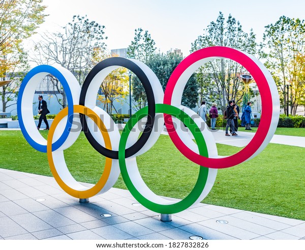 TOKYO, JAPAN - DECEMBER 4, 2019: The 2020 Summer\
Olympics, commonly known as Tokyo 2020, is an international\
multi-sport event scheduled to take place from 23 July to 8 August\
2021 in Tokyo, Japan.