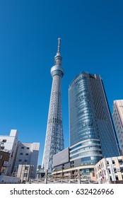 TOKYO, JAPAN - January,2017 : Tokyo Skytree is a broadcasting tower and the tallest structure in Japan.