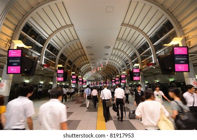 TOKYO, JAPAN - JULY 19: Shinagawa Station Is The First Major Station South Of Tokyo Station And Will Be A Terminal For The Future Planned Maglev Train July 19, 2011 In Tokyo, Japan.