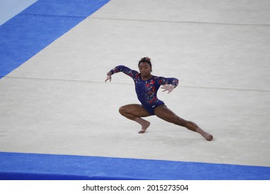 Tokyo - Japan July 26, 2021, Tokyo2020 Olympic Games, US Olympic Gymnast Simone Biles, Vying For Olympic Medal 