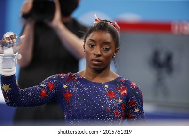 Tokyo - Japan July 26, 2021, Tokyo2020 Olympic Games, US Olympic Gymnast Simone Biles