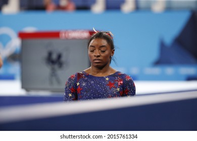 Tokyo - Japan July 26, 2021, Tokyo2020 Olympic Games, US Olympic Gymnast Simone Biles