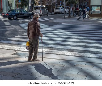 Play with old man on the road