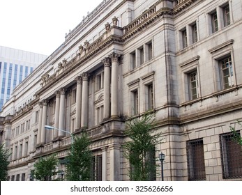 TOKYO, JAPAN - OCT 9: Bank Of Japan Head Office Building In Tokyo, Japan On October 9, 2015. Tokyo Is Both The Capital And Largest City Of Japan.