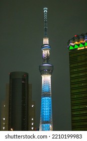 Tokyo, Japan - October 13, 2016: Tokyo Skytree At Night