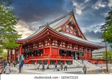 Tokyo Japan. Senso Ji Temple at Asakusa. May 2019