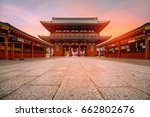 Tokyo, Japan - Sensoji-ji Temple in Asakusa in the morning.