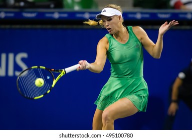 TOKYO, JAPAN - SEPTEMBER 20 : Caroline Wozniacki At The 2016 Toray Pan Pacific Open WTA Premier Tennis Tournament