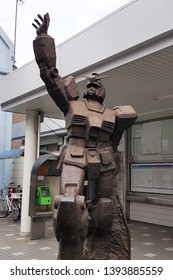 Tokyo, JP - OCTOBER 31, 2018: The Bronze Sculpture Of The Famous Robot 