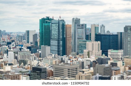 TOKYO - MAY 2016: Aerial view of city skyline. Tokyo attracts 15 million visitors annually. - Shutterstock ID 1150904732