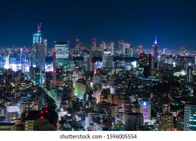 Tokyo Night View From Ebisu, Shinjuku Shibuya Area