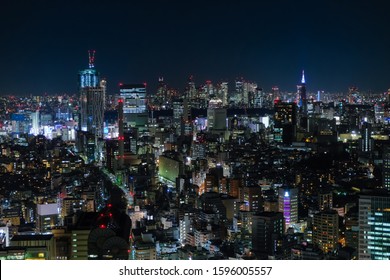 Tokyo Night View From Ebisu, Shinjuku Shibuya Area