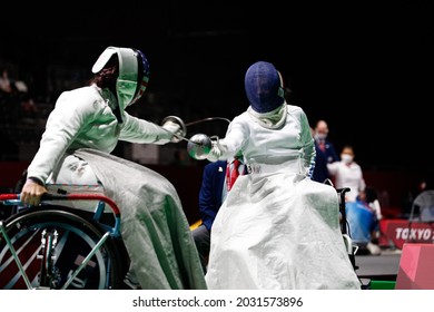 Tokyo Paralympic Games 2020, 25th August 2021 Fencing, Women's Épée Individual, Tokyo, Japan. Italy, PASQUINO Rossana