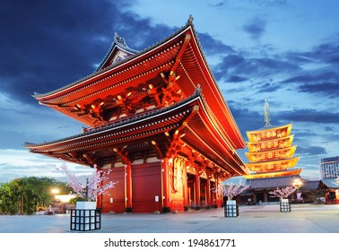 Tokyo - Sensoji-ji, Temple In Asakusa, Japan