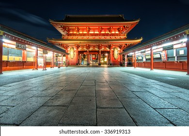 Tokyo - Sensoji-ji Temple In Asakusa At Night