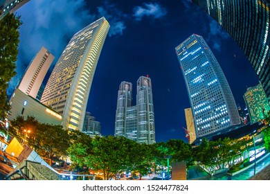 Tokyo Shinjuku Of Skyscrapers Night View