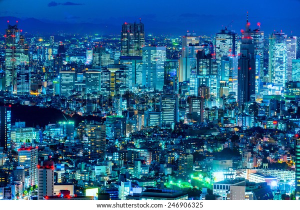 Tokyo Skyline Shinjuku Japan Stock Photo Edit Now