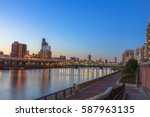 Tokyo sumida river view, Komagata bashi bridge, Morning scenes scenes