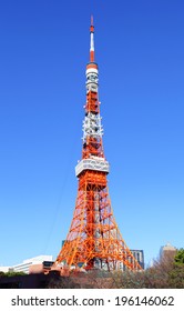 Tokyo Tower With Bright Sunny Day