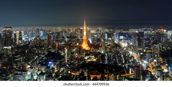 Tokyo Tower View At Night