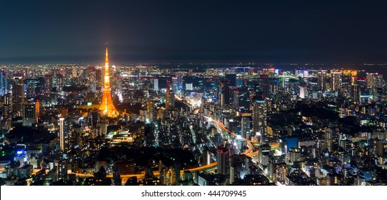 Tokyo Tower View At Night