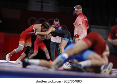 Tokyo-Japan August 2, 2020 Tokyo 2020 Olympic Games, Greco-Roman Wrestling At Makuhari Messe Gym 