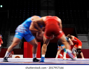 Tokyo-Japan August 2, 2020 Tokyo 2020 Olympic Games, Greco-Roman Wrestling At Makuhari Messe Gym 