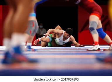 Tokyo-Japan August 2, 2020 Tokyo 2020 Olympic Games, Greco-Roman Wrestling At Makuhari Messe Gym 