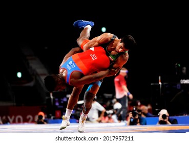 Tokyo-Japan August 2, 2020 Tokyo 2020 Olympic Games, Greco-Roman Wrestling At Makuhari Messe Gym 