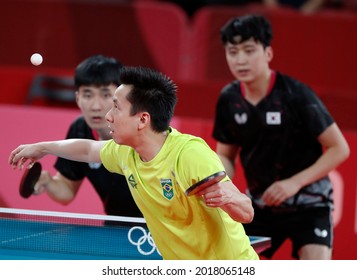 Tokyo-Japan August 2, 2021, Tokyo2020 Olympic Games, Table Tennis At Metropolitan Gymnasium 