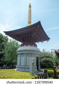 Tokyo/Japan - August 4 2018: Shrine at Sensō-ji temple, Tokyo, Japan. Sensō-ji is an ancient Buddhist temple located in Asakusa, Tokyo, Japan. It is Tokyo's oldest temple.