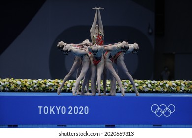 Tokyo-Japan August 6, 2021, Tokyo 2020 Olympic Games, Artistic Swimming 