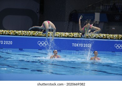 Tokyo-Japan August 6, 2021, Tokyo 2020 Olympic Games, Artistic Swimming 