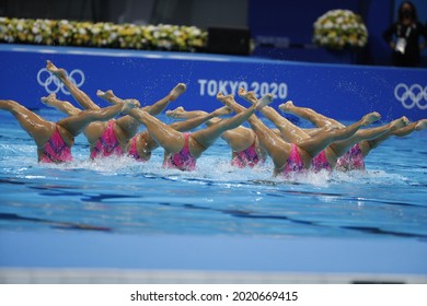 Tokyo-Japan August 6, 2021, Tokyo 2020 Olympic Games, Artistic Swimming 